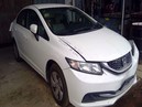 2014 HONDA CIVIC, WHITE,  1.8L, AT,  A25187